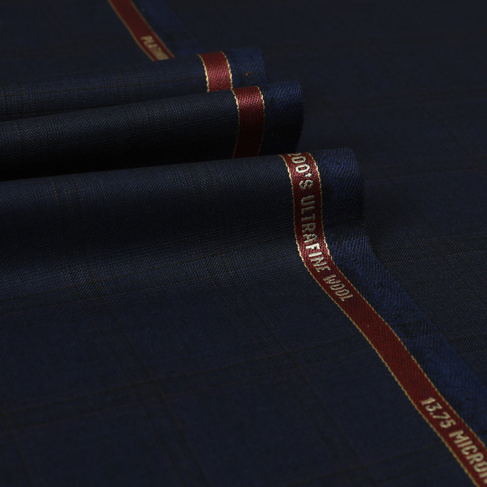 Fancy Check Super 200's Wool