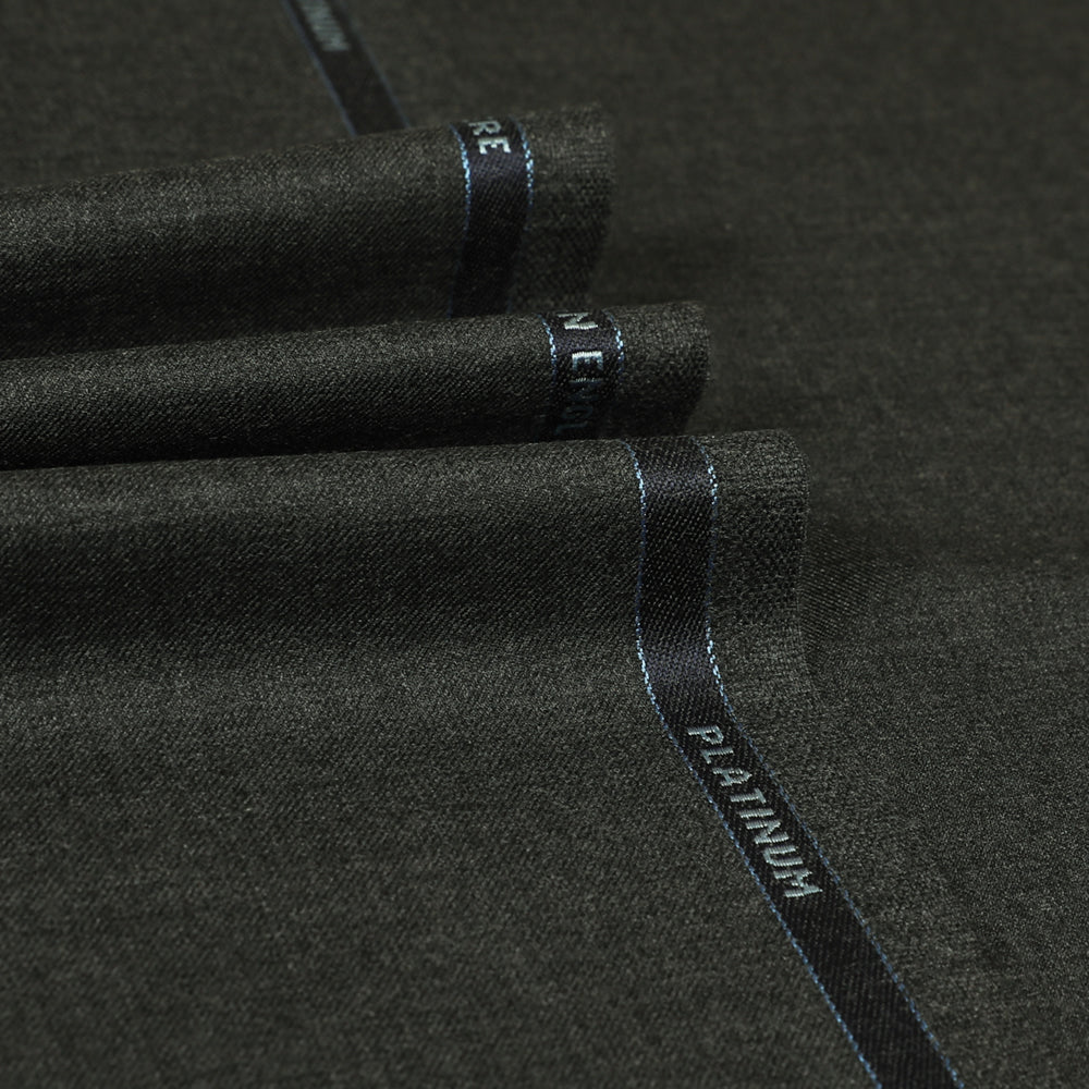 Platinum - Plain Twill Cashmere Suiting Fabric