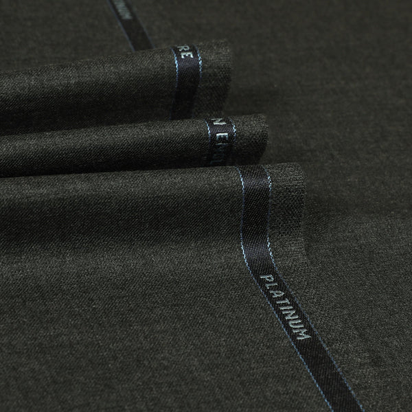 Platinum - Plain Twill Cashmere Suiting Fabric