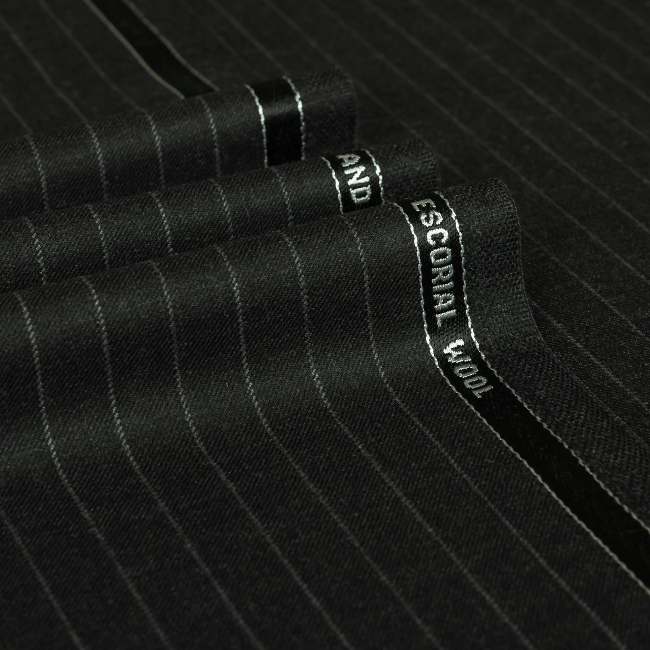 Chalk Stripe Escorial Wool Suiting Fabrics