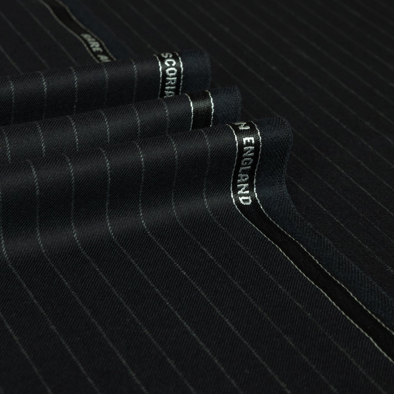 Chalk Stripe Escorial Wool Suiting Fabrics