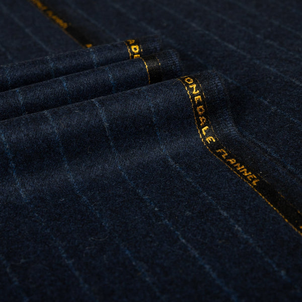 Chalk Stripe 100% RWS Wool Suiting Cloth