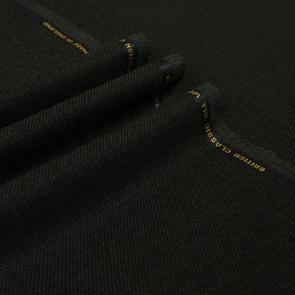 Black Wool Suiting Fabric