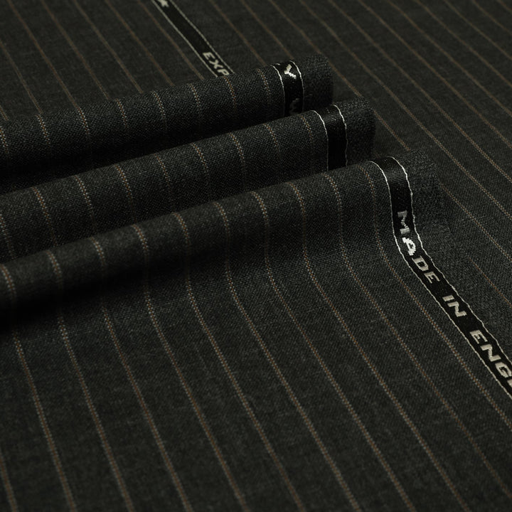 Standeven | Explorer | Stripe 100% High Twist Wool – Standeven Fabrics