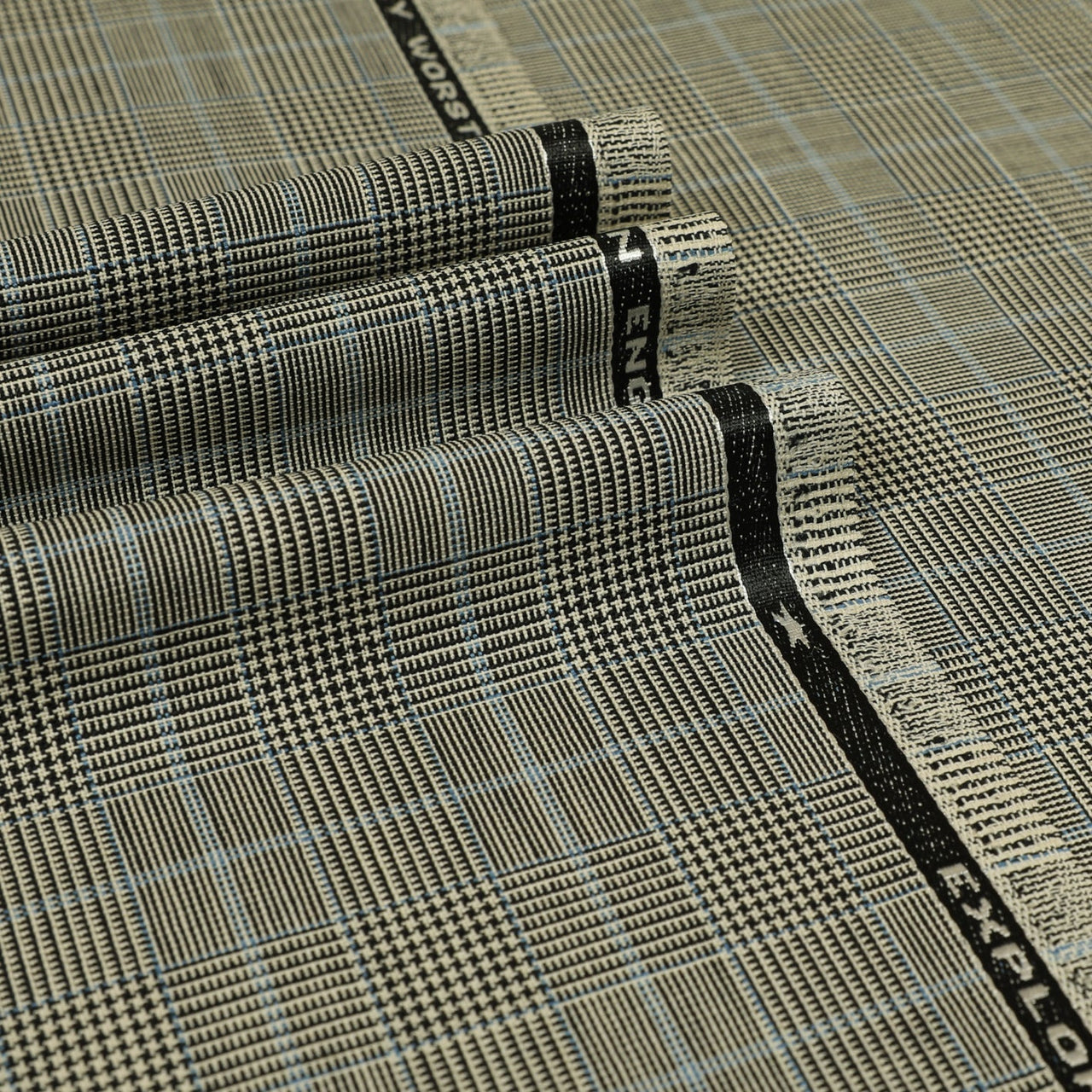 Explorer - Glen Check Windowpane 100% High Twist Wool