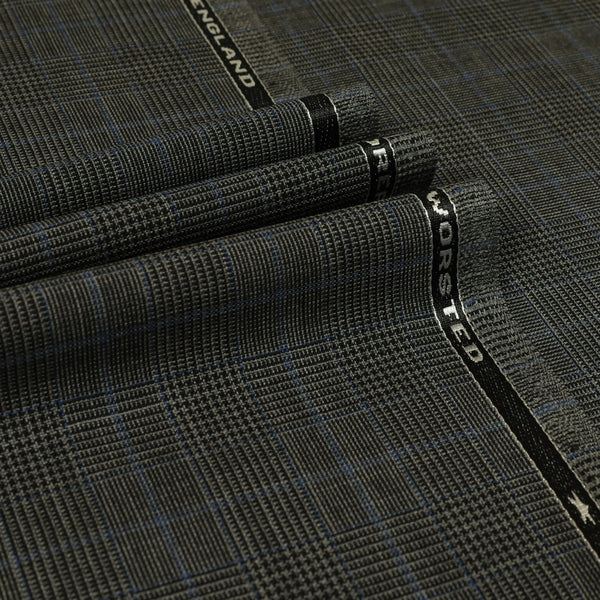 Explorer - Glen Check Windowpane 100% High Twist Wool