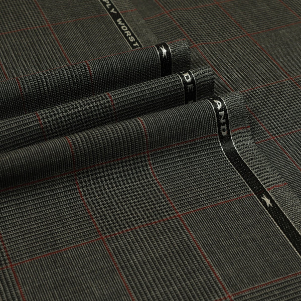 Explorer - Glen Check Windowpane 100% High Twist Wool
