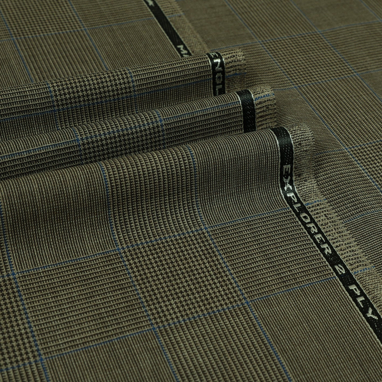 Explorer - Glen Check Windowpane 100% High Twist Wool