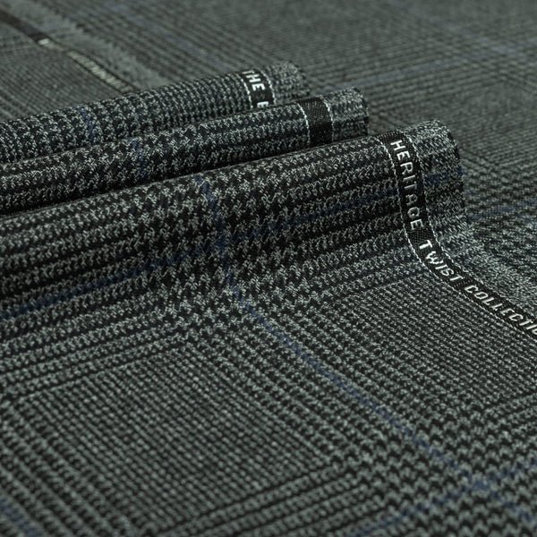 Heritage Twist - Glen Check Heavy 100% Merino Wool Heavy Suiting