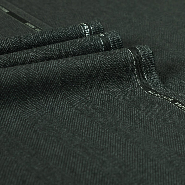 Heritage Twist - Herringbone 100% Merino Wool Heavy Suiting