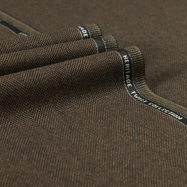 Heritage Twist - Herringbone 100% Merino Wool Heavy Suiting