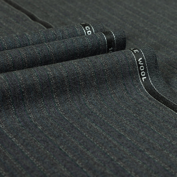 Heritage Twist - Multi Stripe 100% Merino Wool Mid Weight Suiting