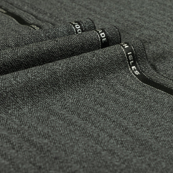 Heritage Twist - Arthur's Seat Herringbone 100% Merino Wool Mid Weight Suiting