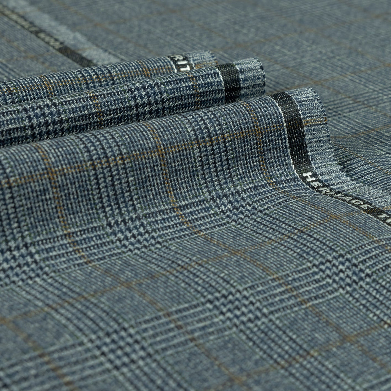 Heritage Twist - Small Glen Check 100% Merino Wool Mid Weight Suiting