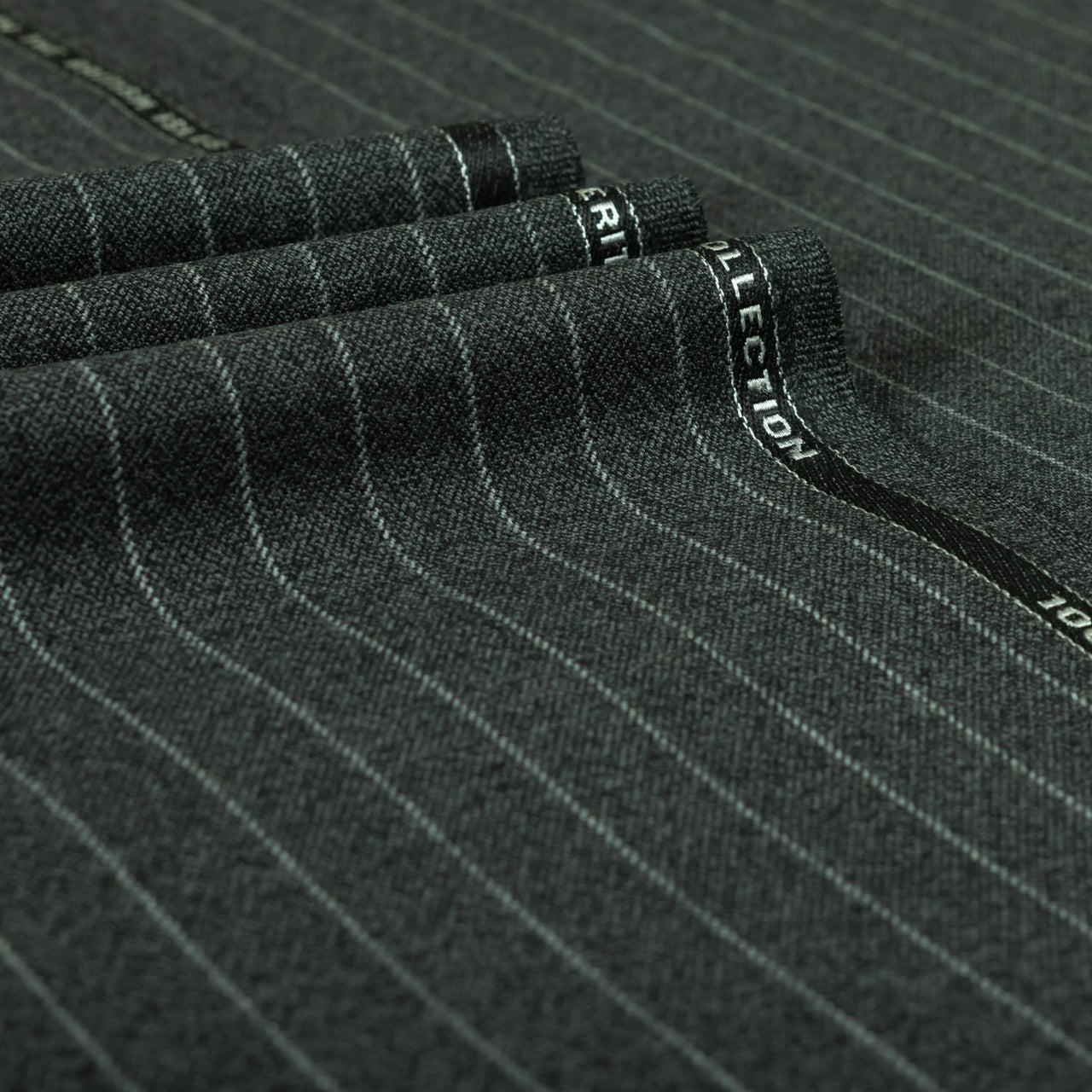 Heritage Twist - Gangster Stripe 100% Merino Wool Mid Weight Suiting