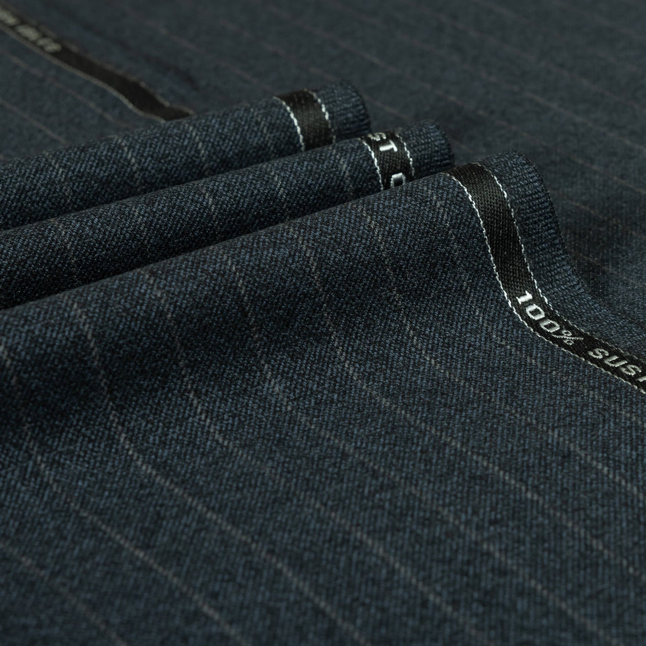 Heritage Twist - Gangster Stripe 100% Merino Wool Mid Weight Suiting