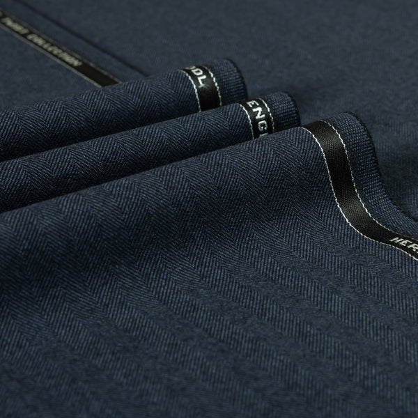 Heritage Twist - Herringbone 100% Merino Wool Mid Weight Suiting