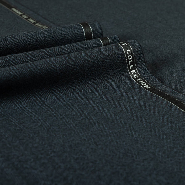 Heritage Twist - Herringbone 100% Merino Wool Mid Weight Suiting