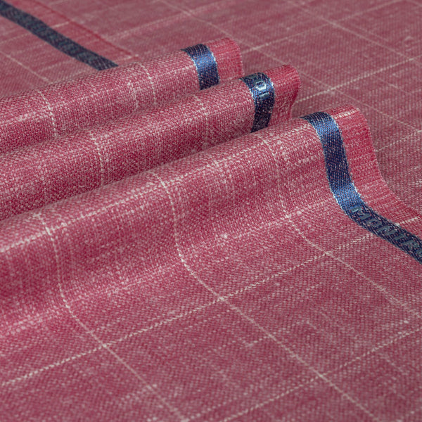 Montrose Bay - Small Windowpane Wool Silk Linen Jacketing
