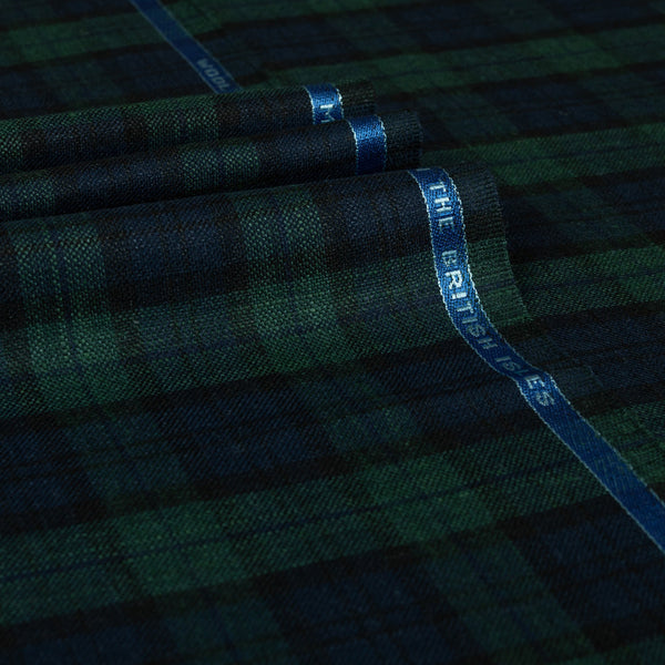 Montrose Bay - Summer Tartan Wool Silk Linen Jacketing