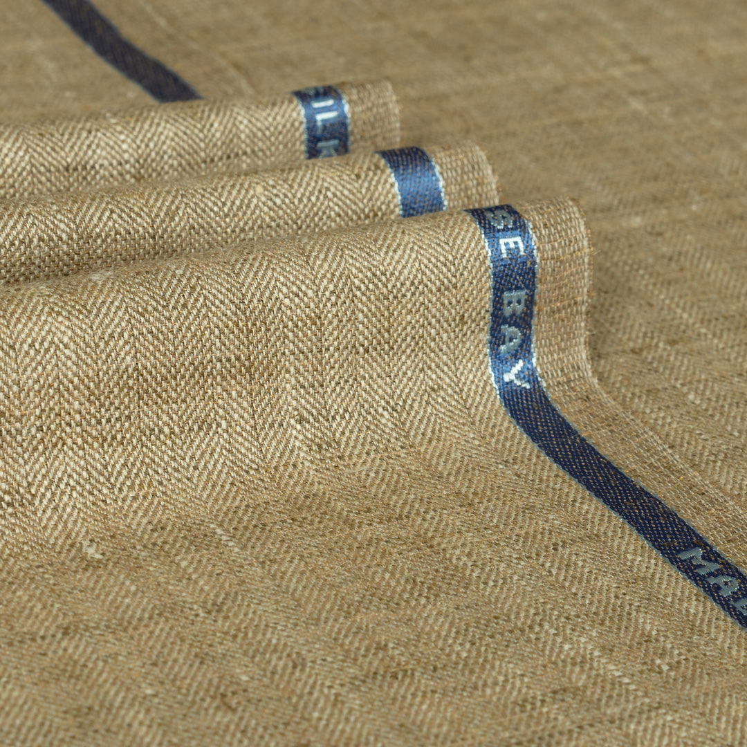 Montrose Bay - Herringbone Wool Silk Linen Jacketing