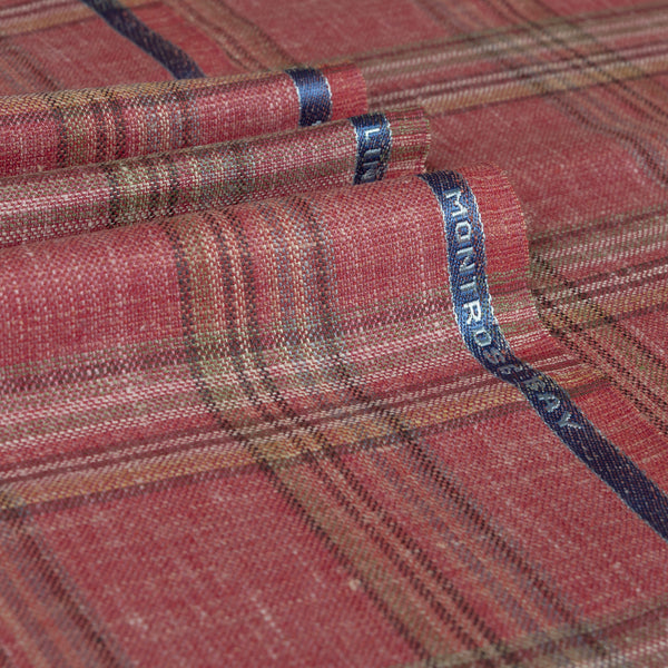 Montrose Bay - Summer Tartan Wool Silk Linen Jacketing