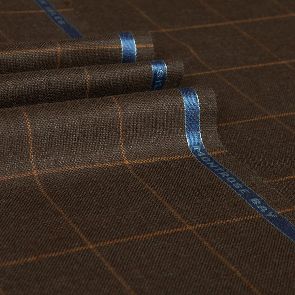 Montrose Bay - Fine Windowpane Wool Silk Linen Jacketing