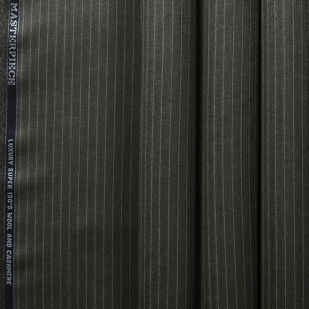 10025 Dark Grey Herringbone Stripe