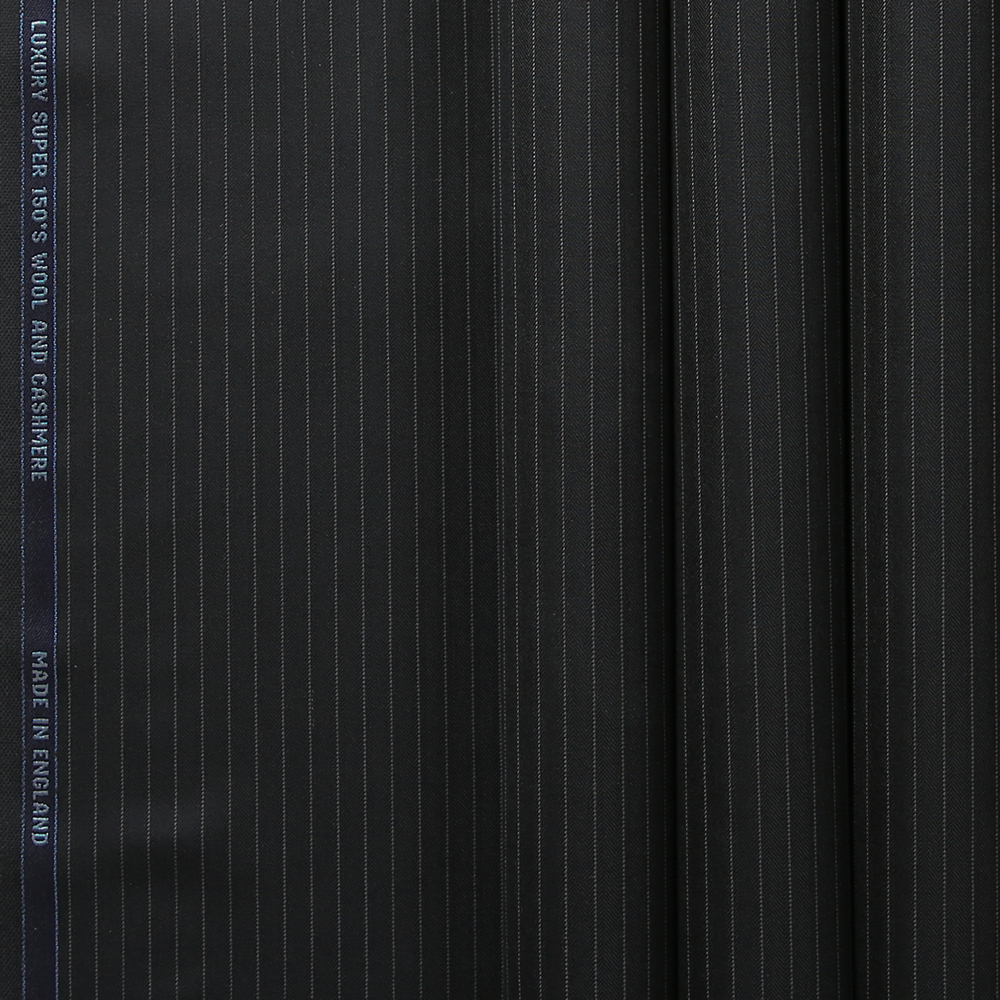 10026 Black Herringbone Stripe