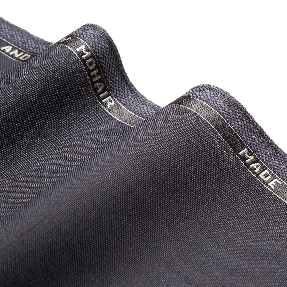 1046 Navy Blue Plain Wool/Mohair 3 Ply