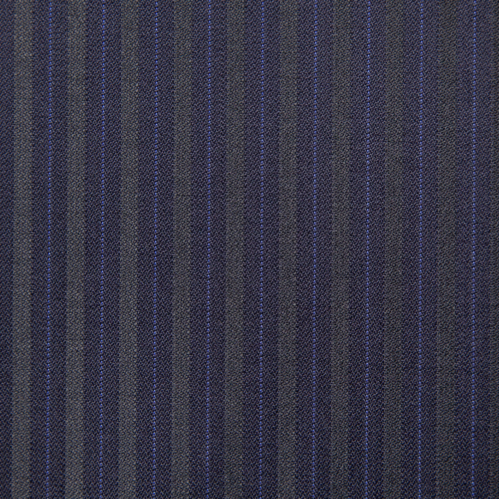 11027 Navy Blue Sateen Stripe
