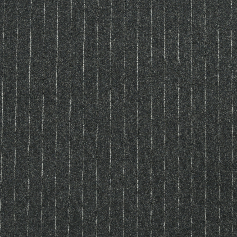 14011 Dark Grey Chalk Stripe Flannel