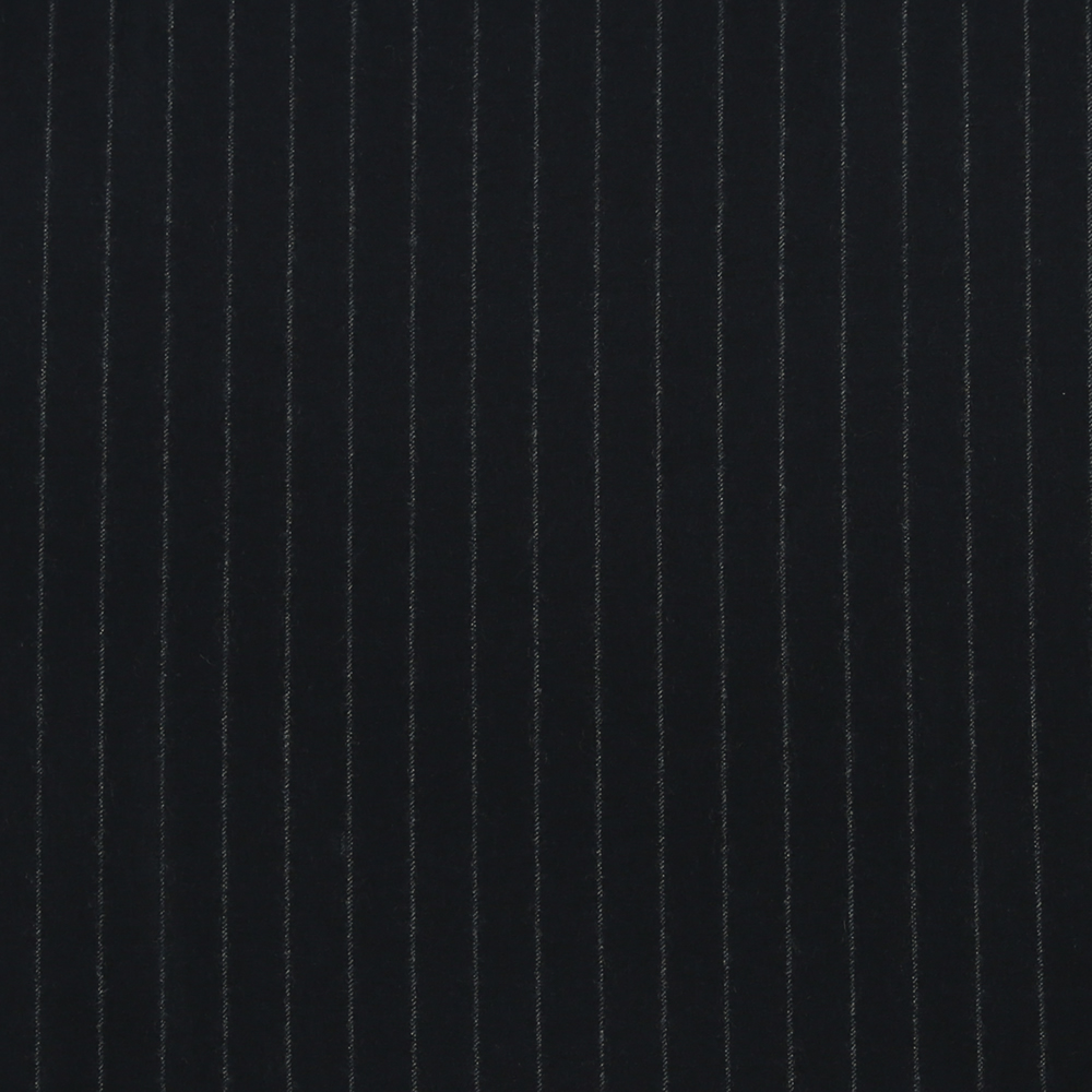 14012 Navy Blue Chalk Stripe Flannel