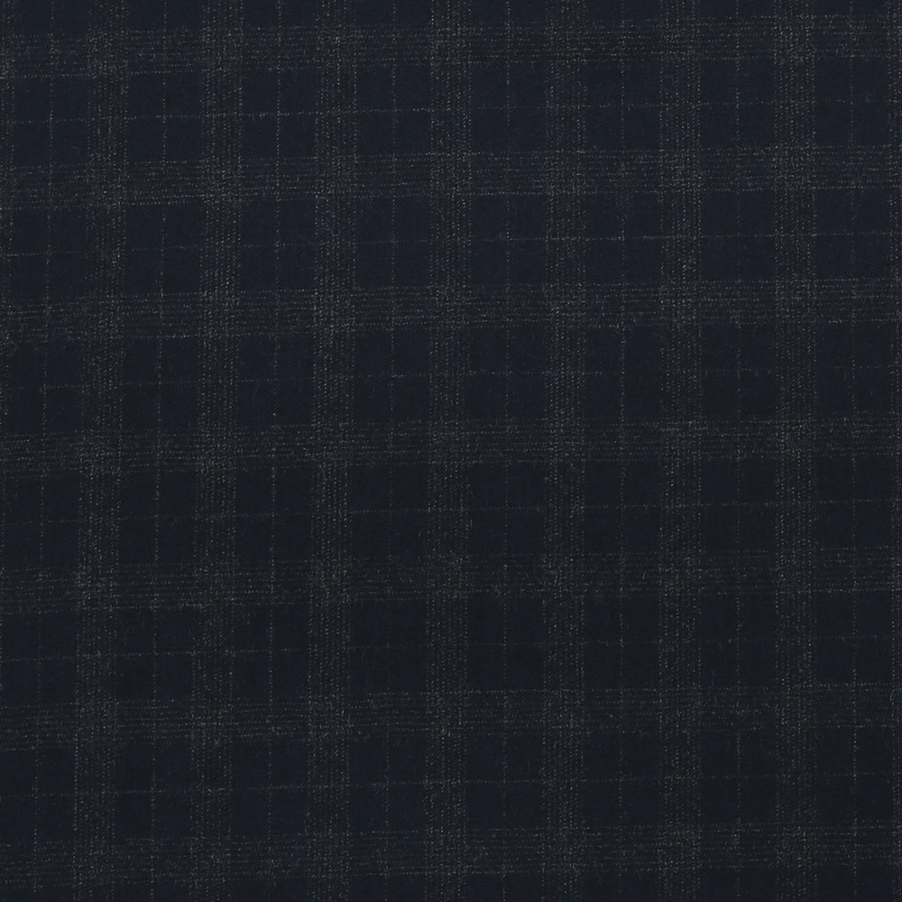 14023 Navy Blue Tattersall Check Flannel