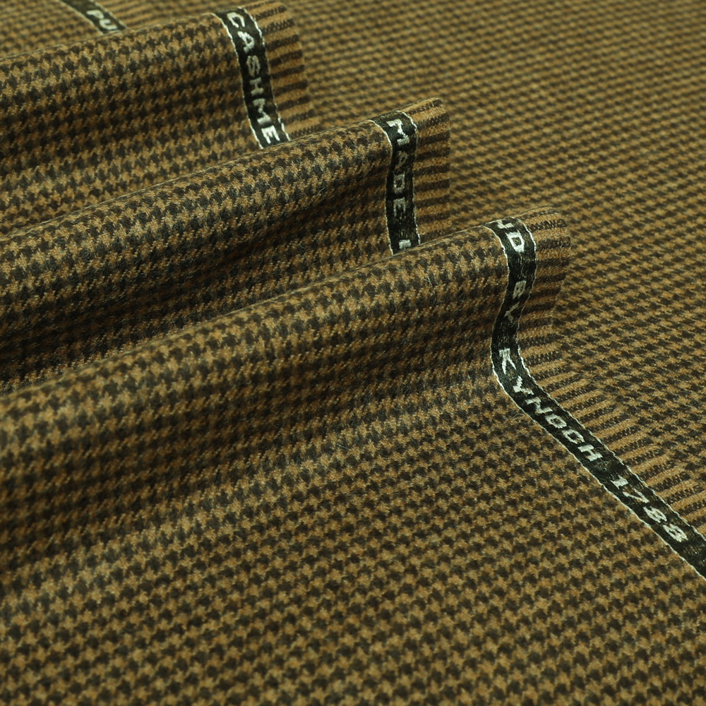 19038 Brown and Tan Houndstooth