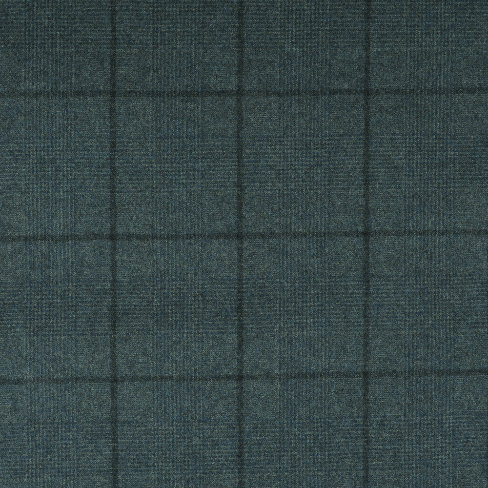 22028 Pale Blue Glen with Tonal Windowpane Check Flannel