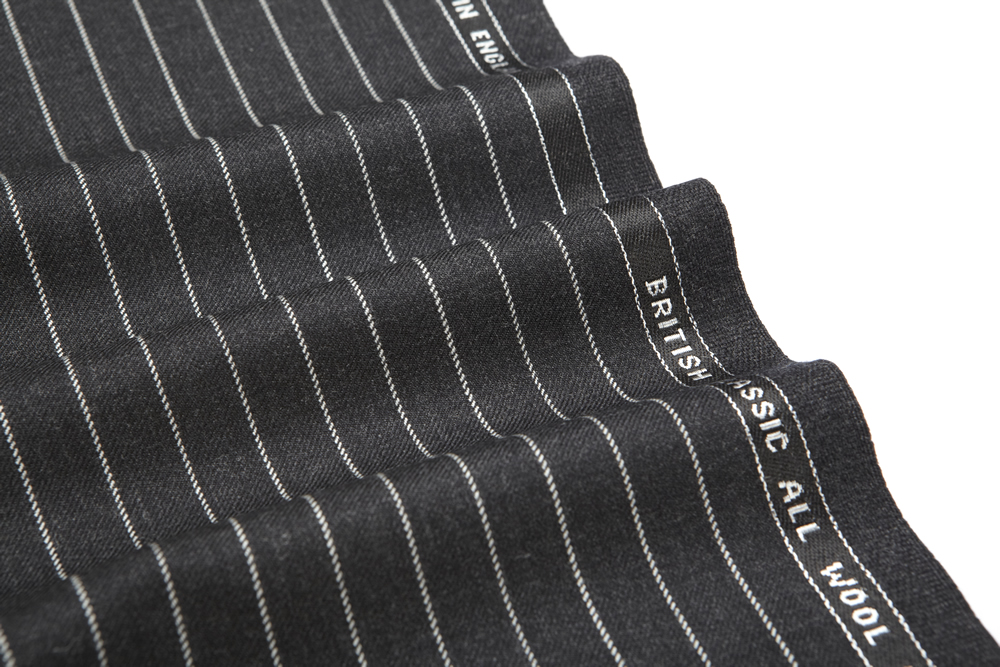 4017 Charcoal Grey Chalk Stripe