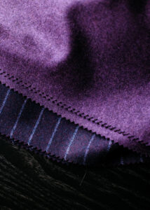 The Oxbridge flannel bunch comprises 75 different cloth designs including this purple shade. 