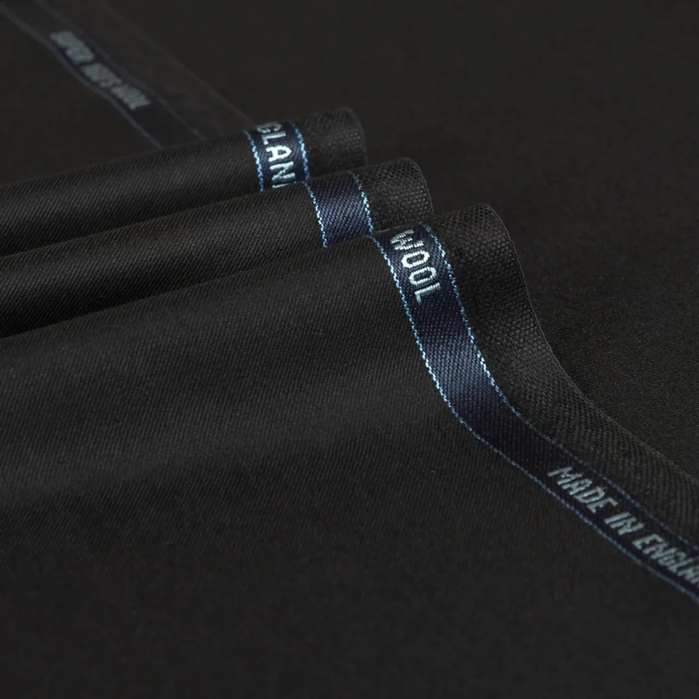 31056 Black Plain Super 160's Wool – Standeven Fabrics